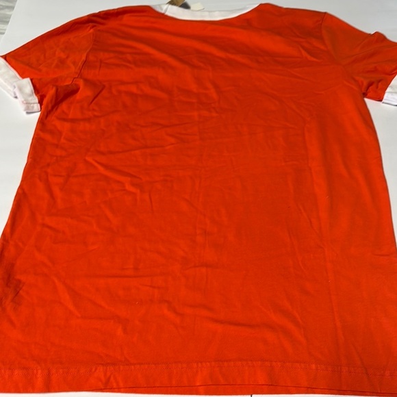 PINK Victoria's Secret Orange White Short Sleeve Tee - Picture 7 of 7